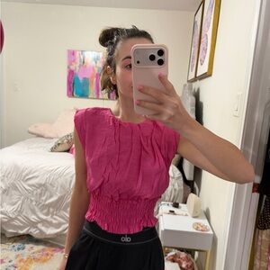 Pink Sleeveless Top